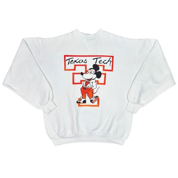 Vintage Hanes Classic Texas Tech University Crew Neck - Size Medium - Picture 1 of 5